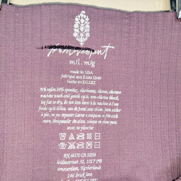 Free People Movement Good Karma Shorts in Elderberry Tea Mauve Size M/L NWT - Picture 10 of 10